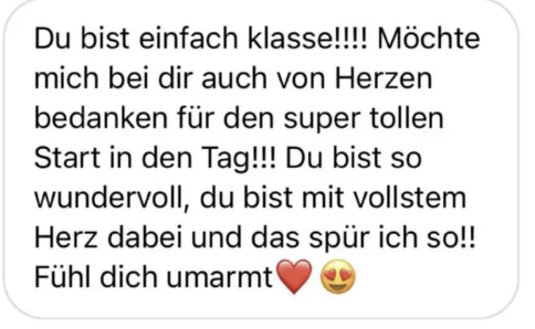 Feedback einer Free Mind Teilnehmerin