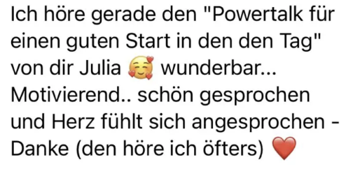 Feedback einer Free Mind Teilnehmerin