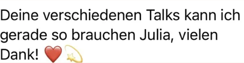 Feedback einer Free Mind Teilnehmerin